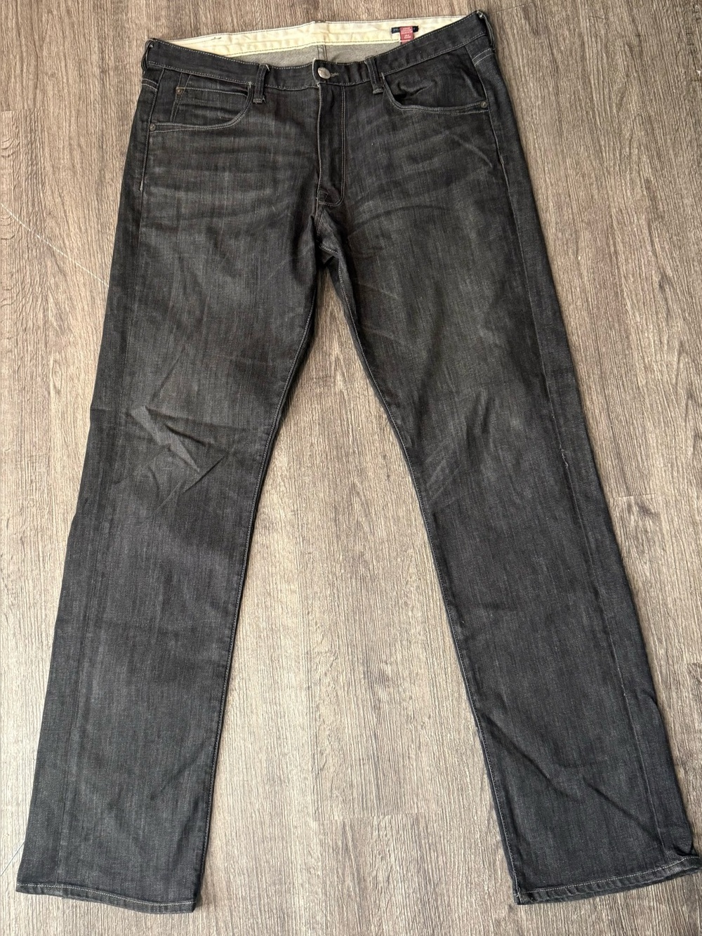 Agave Men's Relaxed Straight Jeans in Dark Gray Size 36x32